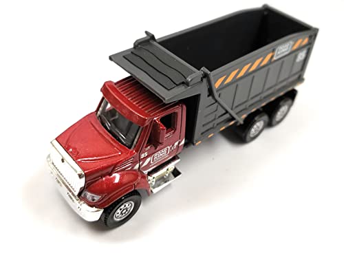 International Workstar 7500 Dump Truck Red Gray Christmas Ornament