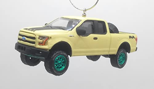 Ltd Ed 2016 for Ltd EDD F-150 Truck Beige Green Christmas Ornament
