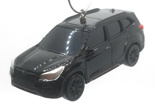 Subaru Forester Black Christmas Ornament