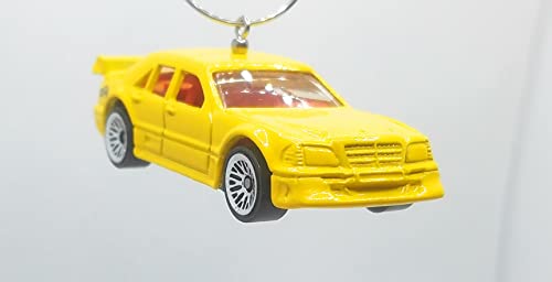 Mercedes C-Class Yellow Christmas Ornament