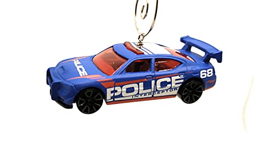 for Dodge Charger Drift Police  Blue Christmas Ornament