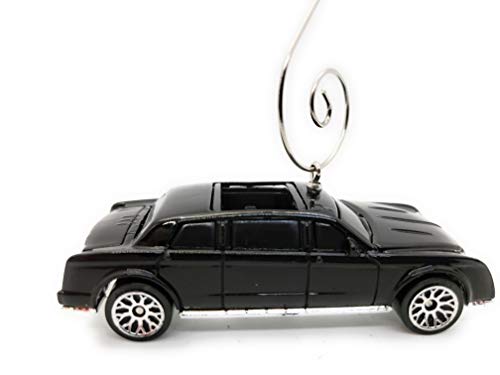 Black Limosine Limo Car Custom  Diecast Christmas Ornament