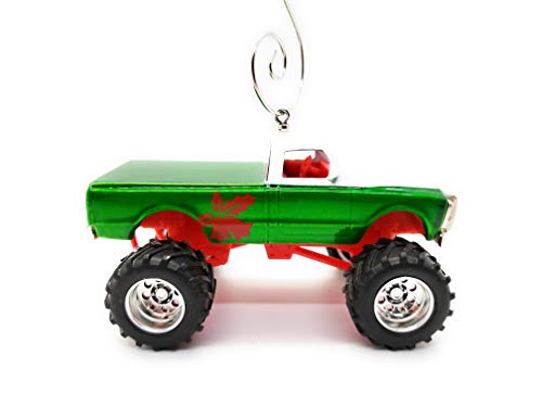 1972 Chevy Cheyenne Truck Large Custom  Diecast Green Christmas Ornament