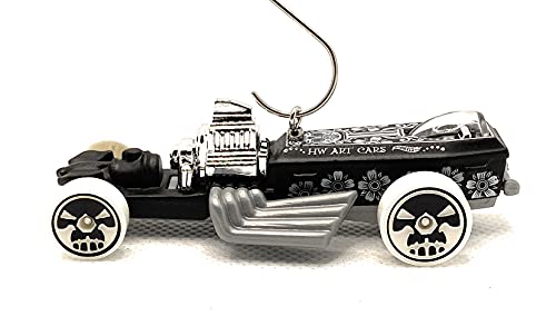 Rigor Motor Coffin Car  Black Christmas Ornament