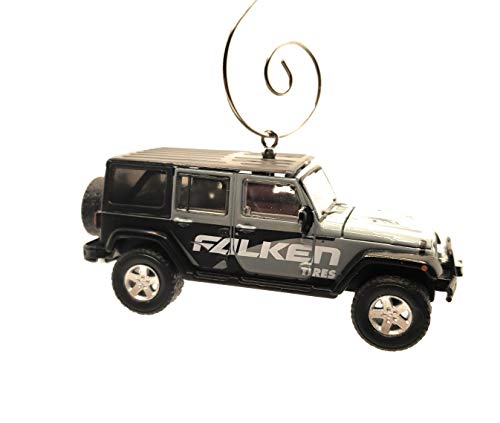 2014 for Jeep Wrangler JKU JK Falken Tires Custom  Gray Christmas Ornament