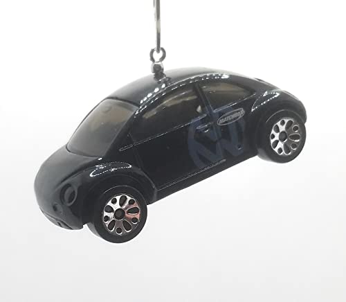 Volkswagen Black with Gray Logo Christmas Ornament