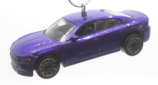 2018 Dodge Charger Purple Christmas Ornament