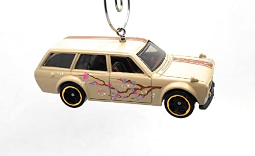 1971 Datsun 510 Wagon Beige Christmas Ornament