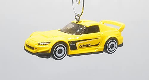 Honda S2000 Yellow Christmas Ornament