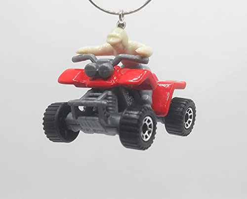 4 Wheeler Quad Red Christmas Ornament