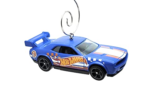 Dodge Challenger Drift Car Blue Christmas Ornament