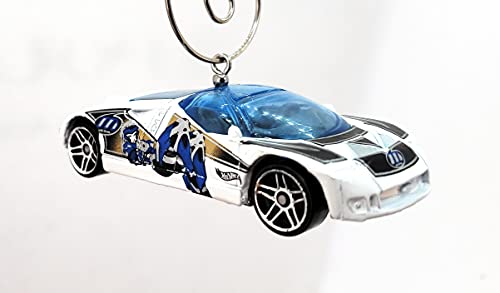 Ford GT-90 White Blue Christmas Ornament