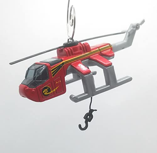 Helicopter Airlift Cargo Red Christmas Ornament