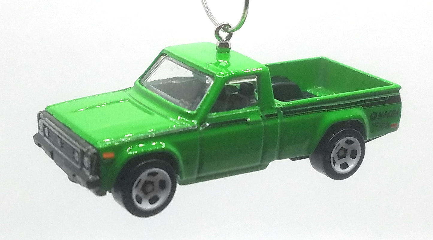 Mazda Repu Truck Green Black Stripes Christmas Ornament