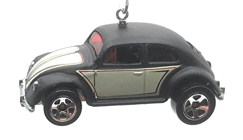 Volkswagen Beetle Black Grey Christmas Ornament