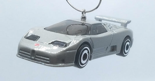 1994 Bugatti EB110 SS Silver Christmas Ornament