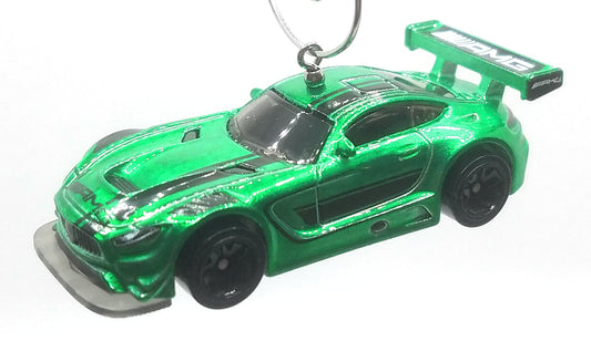 2016 Mercedes AMG GT3 Green Black Christmas Ornament