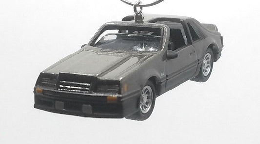 1982 Ford Mustang GT Dark Grey Christmas Ornament
