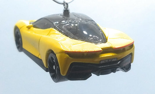 Automobil Pinnfarina Battista Yellow/Black Roof Christmas Ornament