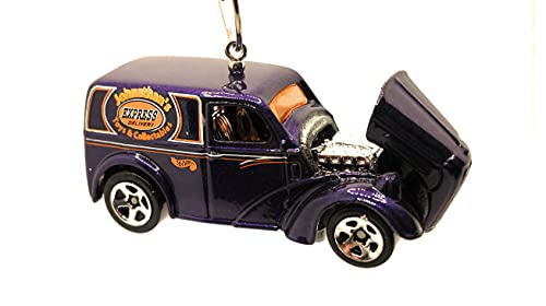 Anglia Panel Truck Purple Christmas Ornament