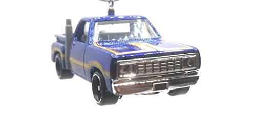 1978 Dodge Lil Red Express Truck Blue Yellow Stripe Christmas Ornament