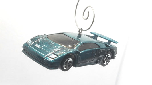 Lamborghini Diablo Green Christmas Ornament