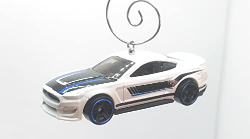 Ford Shelby GT350R White Black Blue Christmas Ornament