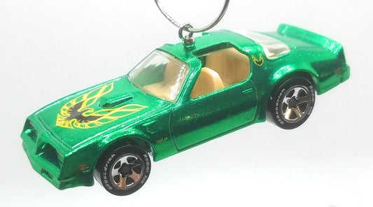 Pontiac Firebird Green Christmas Ornament