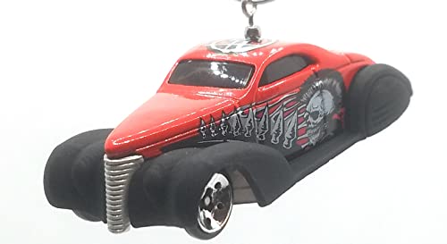 1937 Lincoln Zephyr Red Black Skull Patterns Christmas Ornament