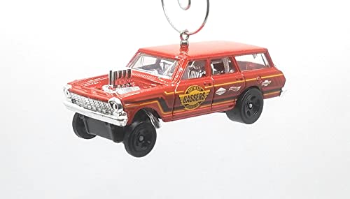 1964 Chevy Nova Gasser Red Christmas Ornament