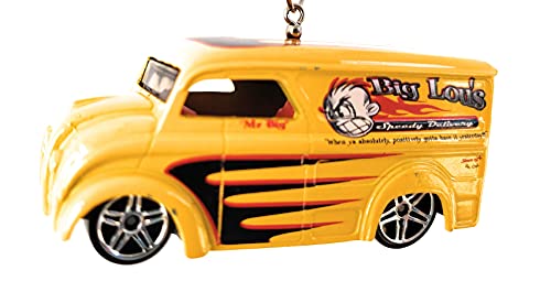 Big Lous Dairy Delivery Truck Yellow Christmas Ornament