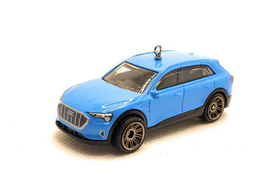 Audi e-tron Blue Christmas Ornament