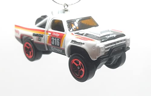 1987 Dodge D100 Truck White Christmas Ornament