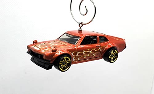 Ford Maverick Red w/Flames Christmas Ornament
