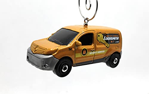 Renault Kangoo Express Locksmith Van Gold Christmas Ornament