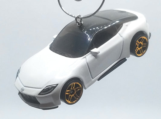 Nissan Z Proto White Black Christmas Ornament