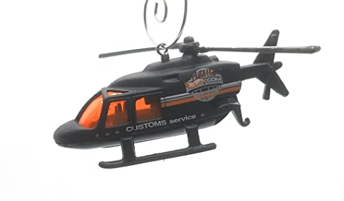 Proper Chopper Motorcycle Black Orange Christmas Ornament