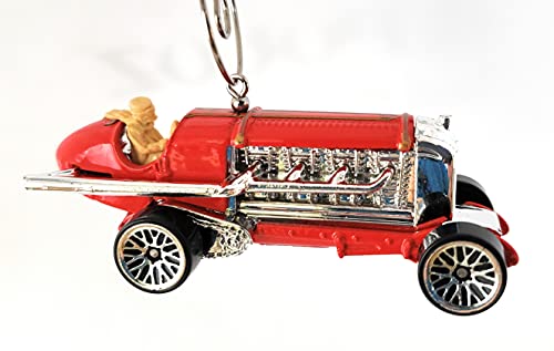 1911 Fiat Torpedo Jones Speed Race Car Red Christmas Ornament