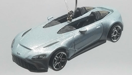 Aston Martin V12 Speedster Gray Christmas Ornament