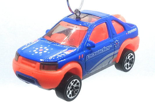 Land Rover Freelander Blue Orange Christmas Ornament