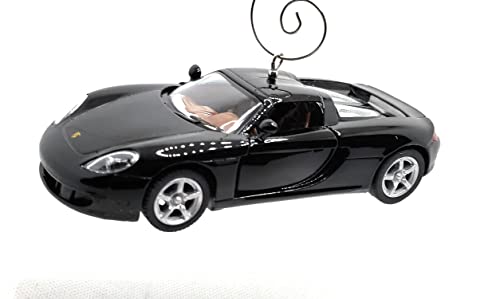 Porsche Carrera GT Black Large Christmas Ornament