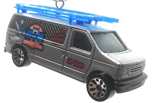 Ford Panel Van Silver Christmas Ornament