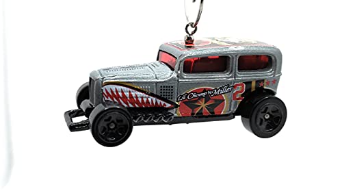 Midnight Otto Hot Rod Gray with Teeth Christmas Ornament