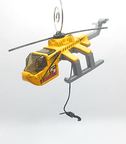 Helicopter Airlift Cargo Yellow Christmas Ornament