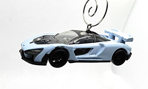 McLaren Senna Lt Blue Christmas Ornament