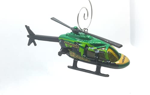 Helicopter Green Christmas Ornament