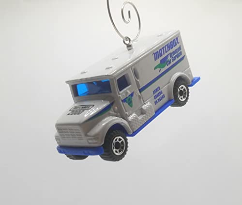 International Armored Car White Blue Christmas Ornament