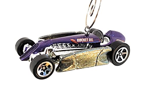 Rocket Oil Special Race Car Purple Christmas Ornament