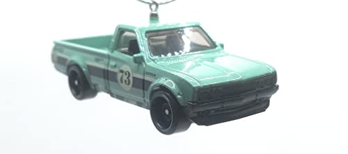 Datsun 620 Pickup Truck Olive Green Christmas Ornament