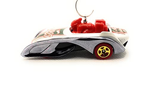 Rockin Santas Sled Sleigh  White Red Christmas Ornament